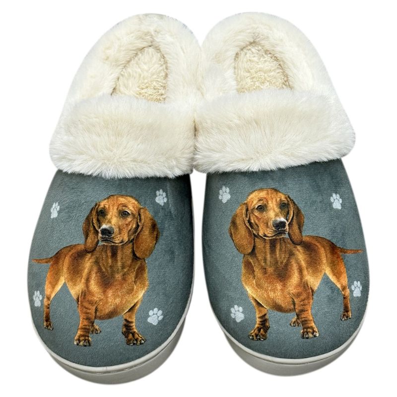 Dachshund Red Snuggs Slippers
